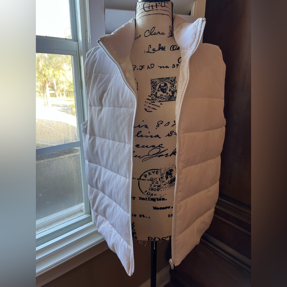 Brandon Thomas Cream Puffer Vest